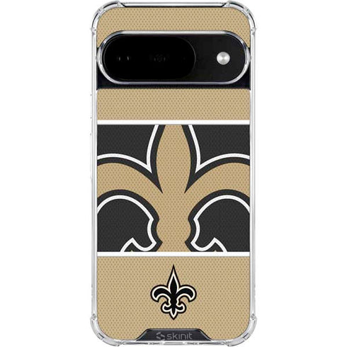 NFL New Orleans Saints Zone Block Google Pixel 10 Clear Case